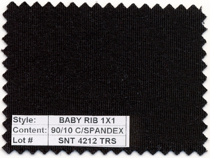 Baby Rib 1x1 Cotton Spandex